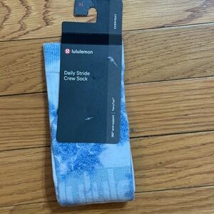 NWT Lululemon Daily Stride Crew Sock - Blue